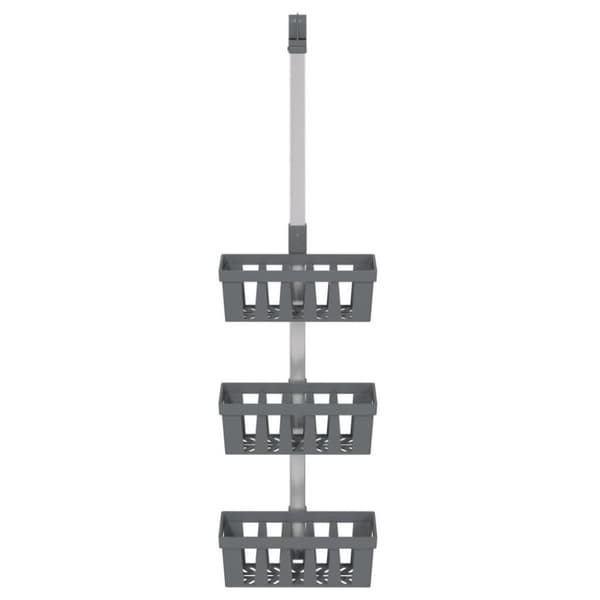 vidaXL brusehylde 30x15x(67-105) cm aluminium