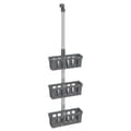 Miniatyrbillede 1 af 7: vidaXL brusehylde 30x15x(67-105) cm aluminium