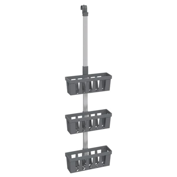 vidaXL brusehylde 30x15x(67-105) cm aluminium