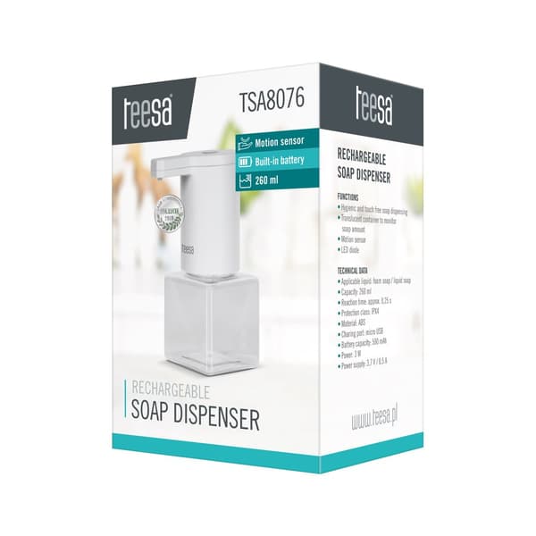 TEESA batteridrevet skum sæbedispenser
