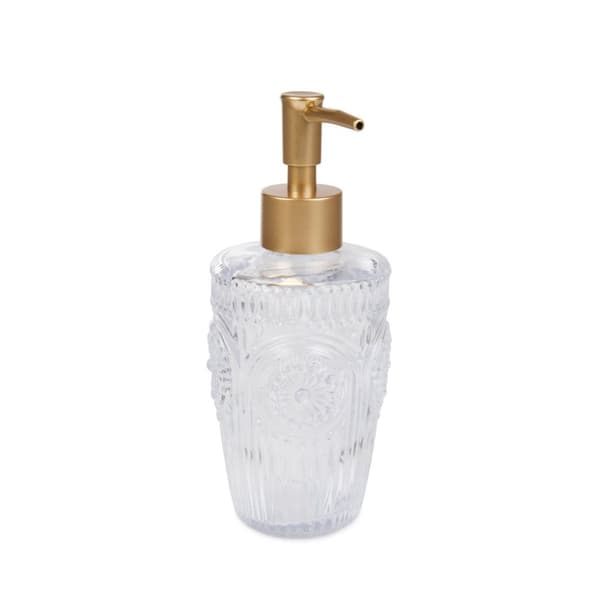 Dispenser | COIMBRA | gennemsigtigt glas | 8x8x17,8 cm | 866697