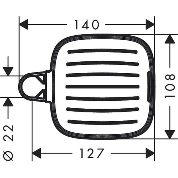 Tvålkopp - hansgrohe - Casetta - Krom - Metall - Singel