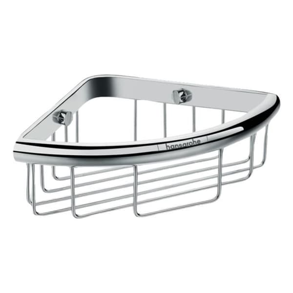 Hörnkorg tvålkopp - Hansgrohe - Logis Universal - Krom - Mässing - Väggfäste
