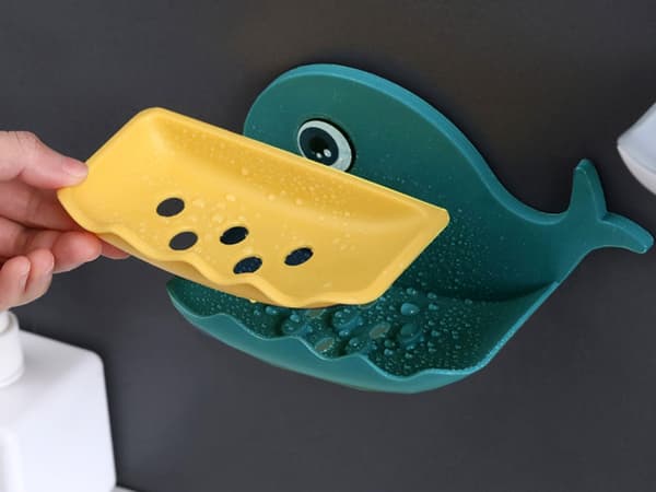 Tvålkopp Delfin / Tvålhållare - Självhäftande