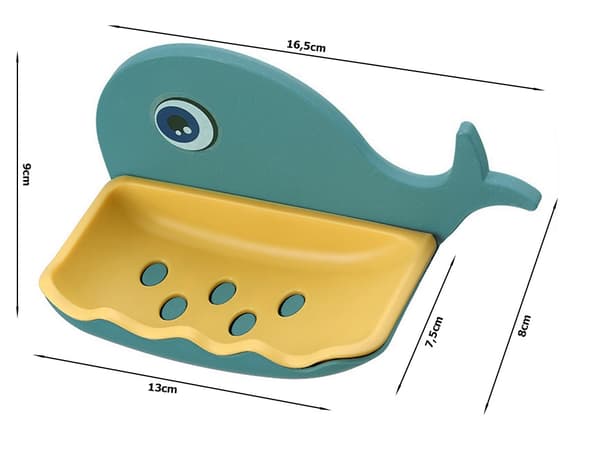 Tvålkopp Delfin / Tvålhållare - Självhäftande