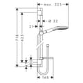 Miniatyrbild 3 av 3: Duschar-set - hansgrohe - Raindance Select E 120 - 3 strålar - Krom - EcoSmart