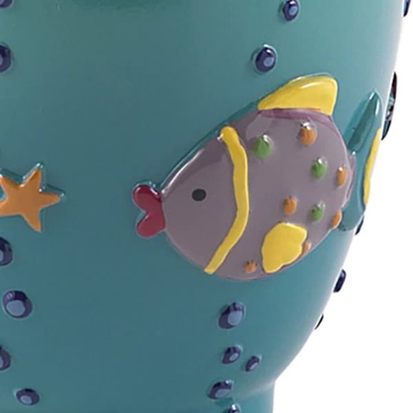 Gedy tvålkopp - DR989200300 - Dori portacepillos, harts, turkos, 8,5 x 8,5 x 10,5 cm