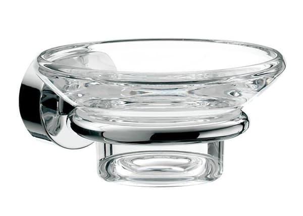 Emco tvålkopp - 453000100 - Rondo 2 Hängande tvålkopp i transparent glas Krom