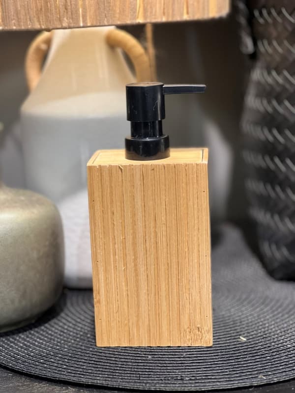 Tvålpump Natur/Svart Bambu