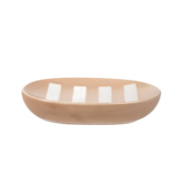 sæbeskål | ZENA | i beige striber | 13x8,8x3cm | 704437