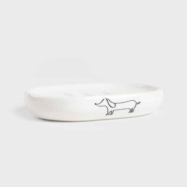 tvålkopp | DORSEY | med tax vit | 11,2x2,9cm | 732737