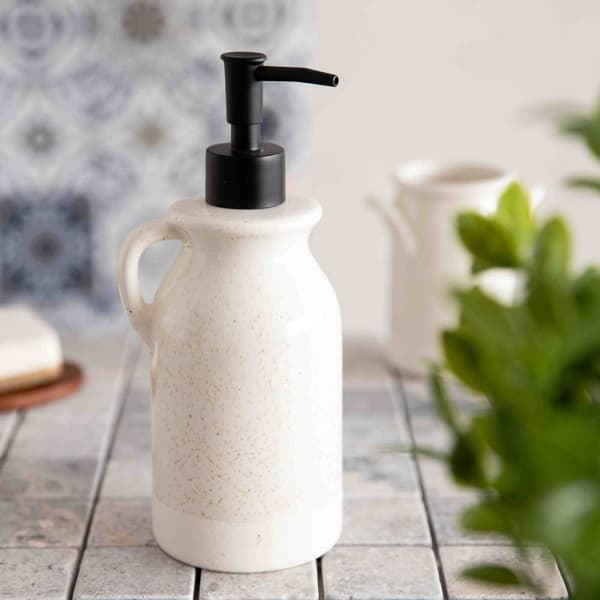 Dispenser | FERMIR | keramisk beige | 9x14,8/21 cm | 877426