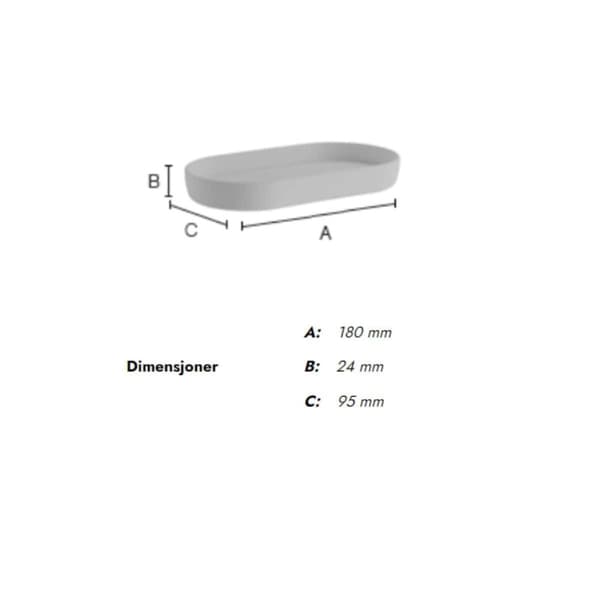Beslagsboden Satin 570 Såpekopp/Fat