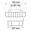 Miniatyrbilde 2 av 2: Habo 2180 Såpekurv Vegghengt