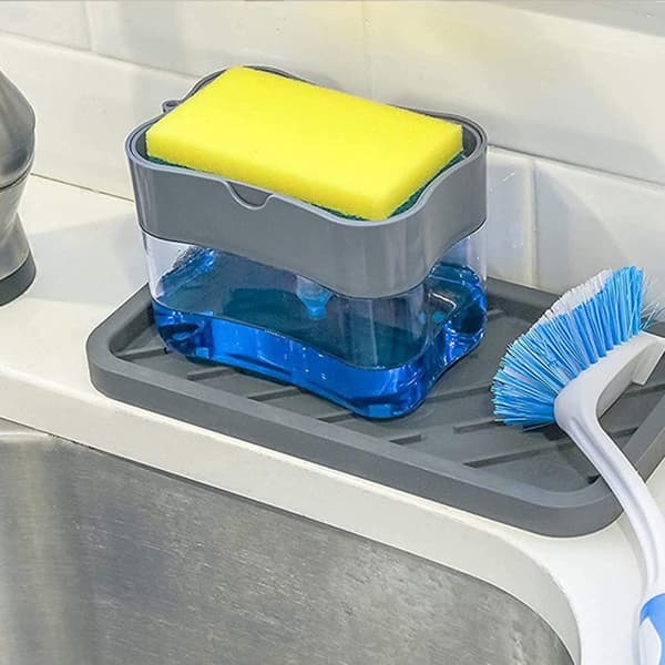 Diskmedelsdispenser och Hållare för Tvättsvamp