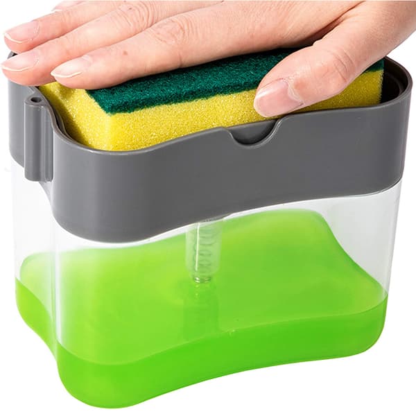 Diskmedelsdispenser och Hållare för Tvättsvamp