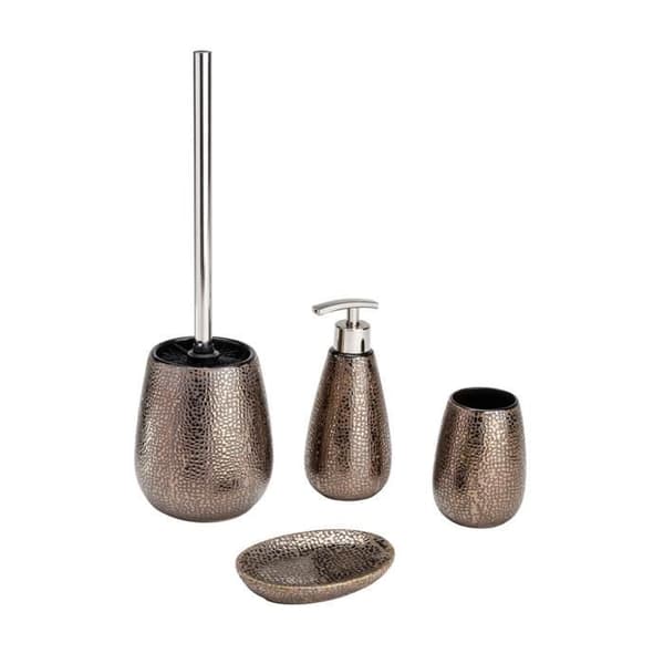 Tvålkopp - WENKO - Marrakech - Blank keramik - 13,6x2x9,9 cm - Brun