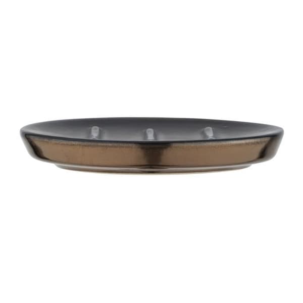 Tvålställ - WENKO - Brandol - Keramik - Svart - Koppar - 12x10x1,5 cm