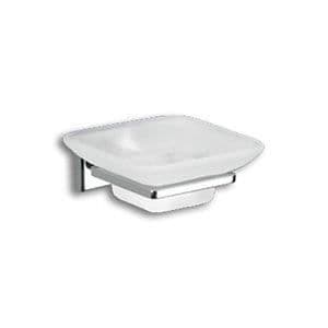 Tvålställ - Gedy - Colorado - Krom - Satinerat Glas - G-69111300100