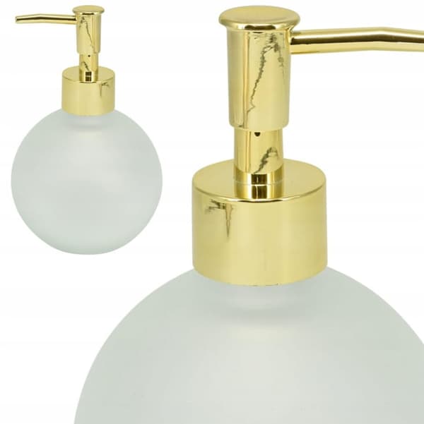 Sæbedispenser til badeværelset 400 ml glas med pumpe