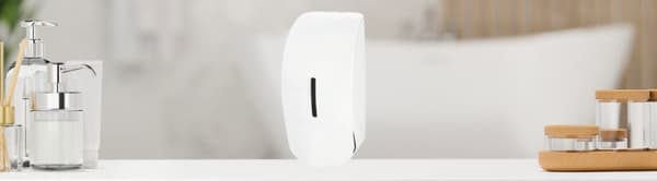Elegant sæbedispenser - 1l ABS hvid
