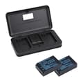 Miniatyrbillede 1 af 2: Canon EOS M batteri, 2000mAh, Kompatibel med M10, M50, M100, 3 batteri 1 oplader