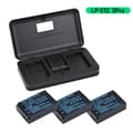 Miniatyrbillede 2 af 2: Canon EOS M batteri, 2000mAh, Kompatibel med M10, M50, M100, 3 batteri 1 oplader