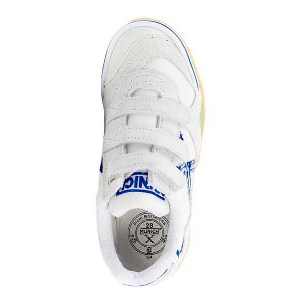 Munich Gresca Velcro In Inomhusfotbollsskor Vit EU 30