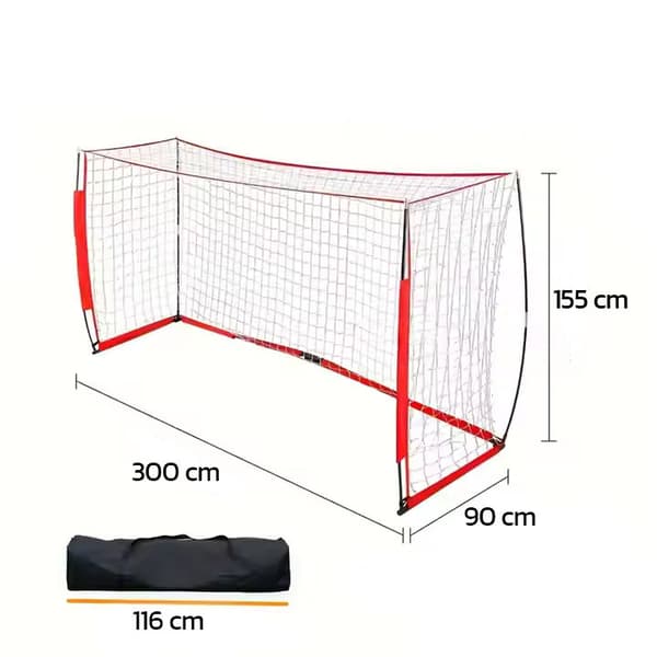 Taitettava alumiiniharjoitusmaali 300x155cm