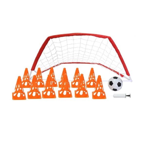 Jalkapallon harjoitussetti kartiot MASTER Goal 122 x 61 x 61 cm