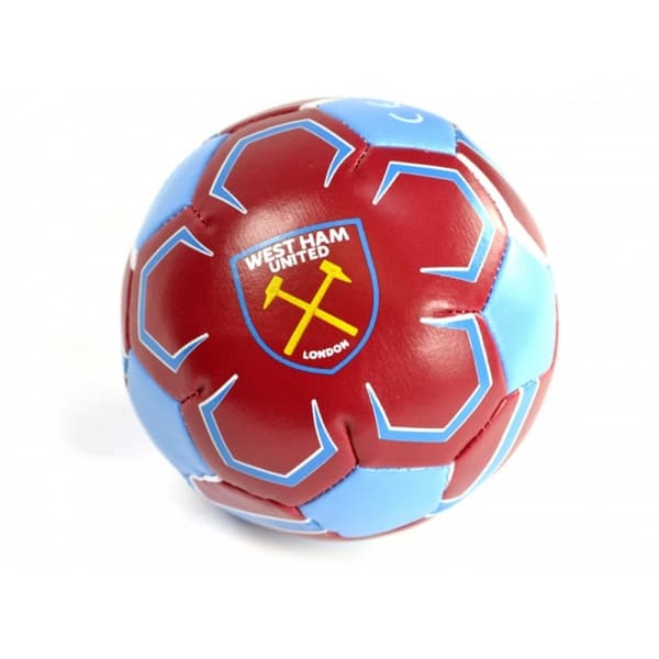 West Ham FC Official 4 tums Mini Soft Football Claret/Blue Mini