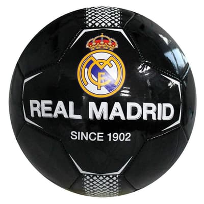 Real Madrid FC Official Black Panel Size 5 Football