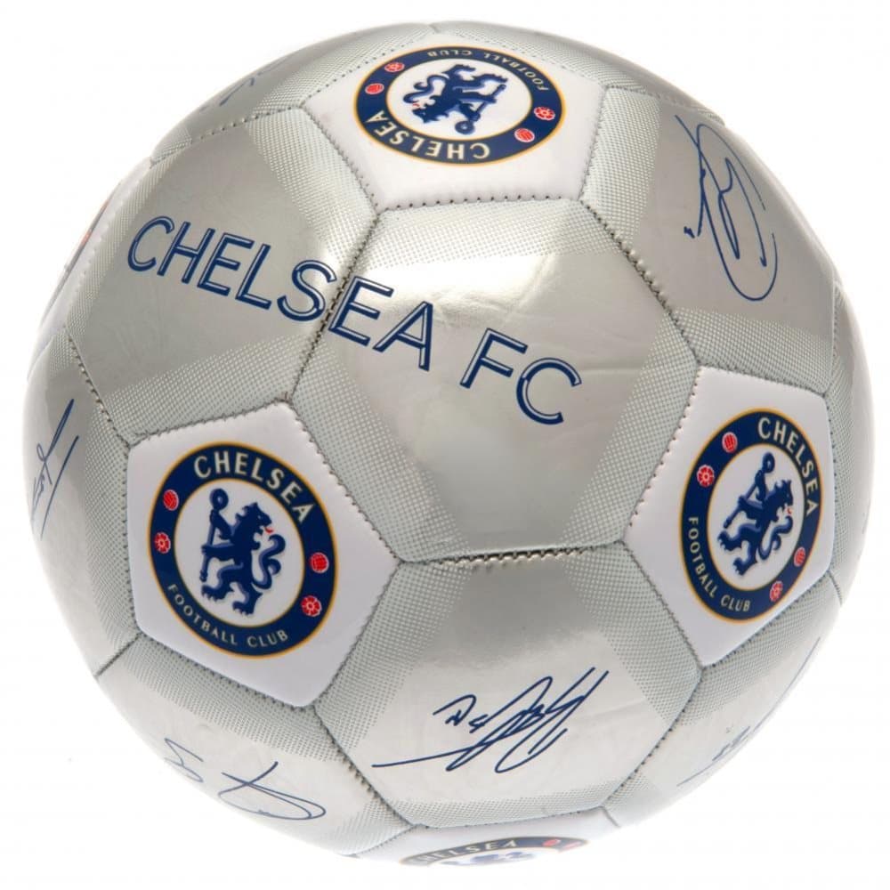 Chelsea FC Tryckt spelare signaturer Signed Football