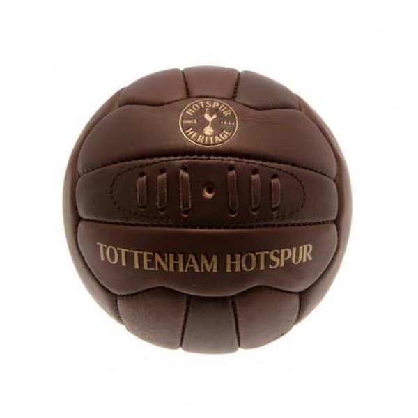 Tottenham Hotspur FC Retro Heritage Mini læderbold Brown One Size