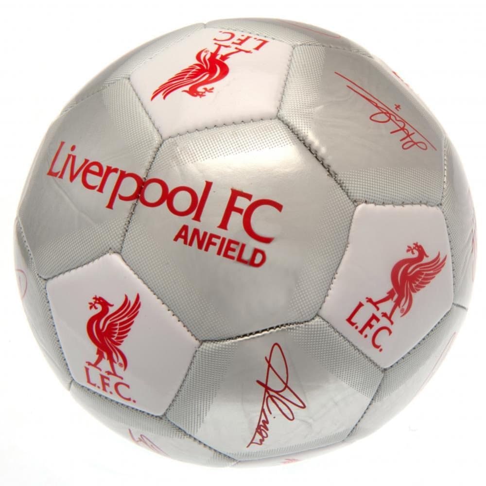 Liverpool FC Signatur metallisk fotboll