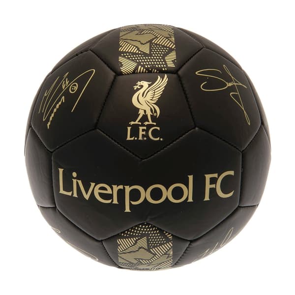 Liverpool FC Phantom Signature Football Black/Gold 5