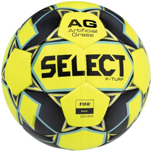 Select X-Turf FIFA Basic Ball X TURF YEL-BLACK, Fodbold, Unisex, gul, Størrelse: 5