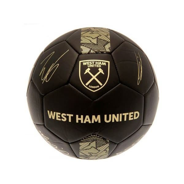 West Ham United FC Phantom Signature Football Black/Gold 5