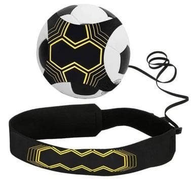 Elastiskt träningsband till fotboll Gul/Svart