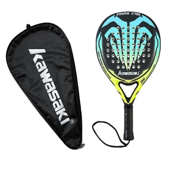 Padeltennisracket, kolfiberansikte, mjuk EVA-kärna