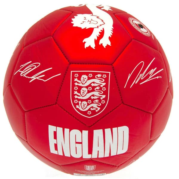 England FA Phantom Signature Football Red 5