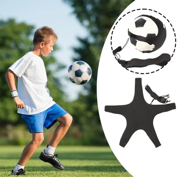 Fotbollsträningsbälte för kast och sparkar: Slitstarkt träningsbälte för individuell träning med fotboll