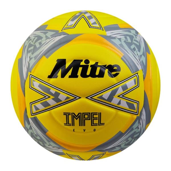 Mitre Impel Evo Football Yellow/Black/Grey 5