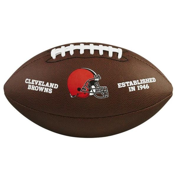 Wilson Browns NFL-licensierad boll - mörkbrun - storlek 9