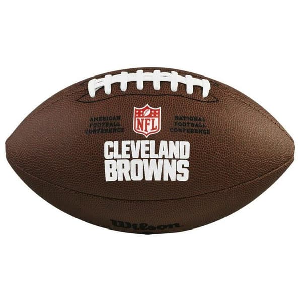 Wilson Browns NFL-licensierad boll - mörkbrun - storlek 9