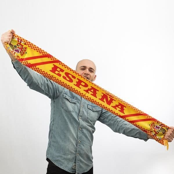 Fotbollssjal - Spanien - Gul - Unisex - Vuxen - Presentscarf