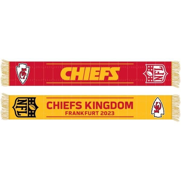 Halsduk - NFL - Kansas City Chiefs - Vit - 150x18cm - 100% akryl