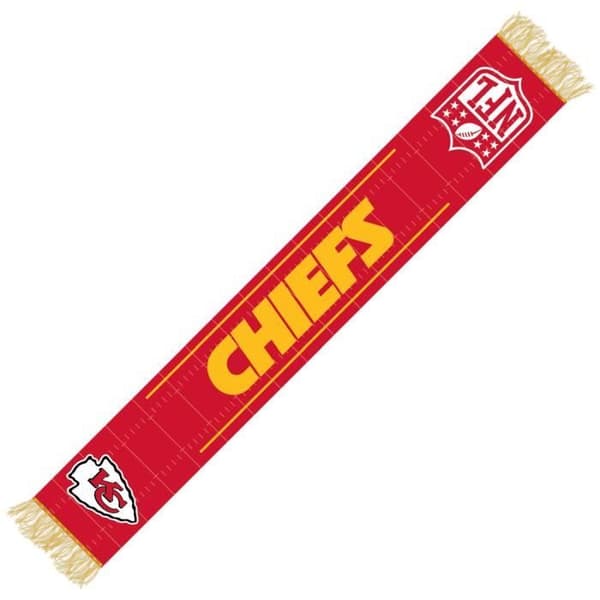 Halsduk - NFL - Kansas City Chiefs - Vit - 150x18cm - 100% akryl