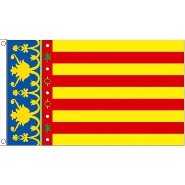 Flagga - A-Ö-FLAGGA - Valencia - 150x90cm - Polyester - Hög kvalitet