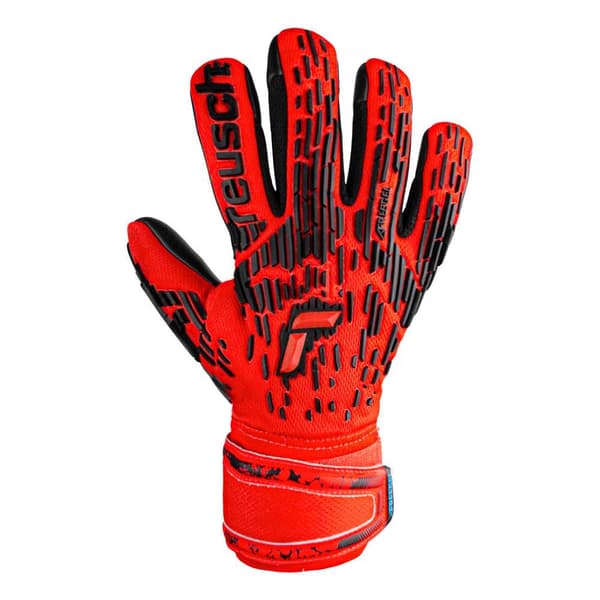 Reusch Junior Målmandshandsker Attrakt Freegel Silver Rød 4